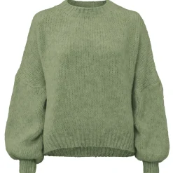 Olivia & Kate Army Green Wool Knitted-Sweater Discount