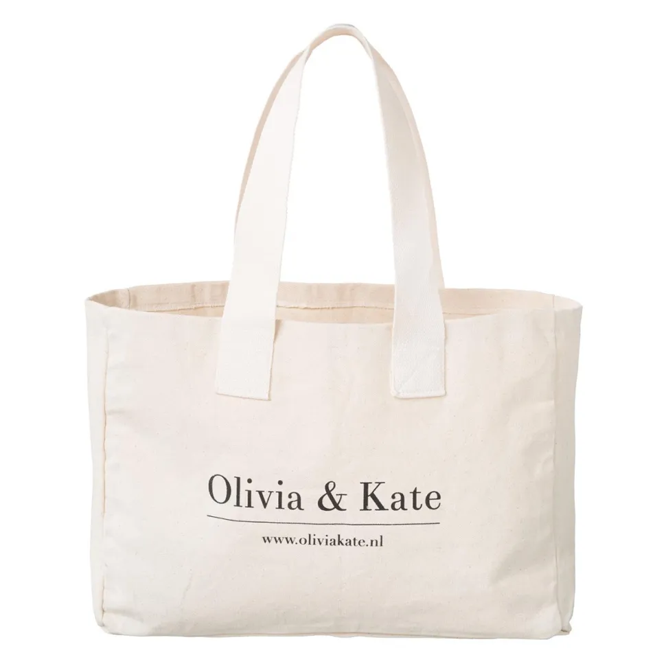 Olivia & Kate Beige Big Canvas-Bag New