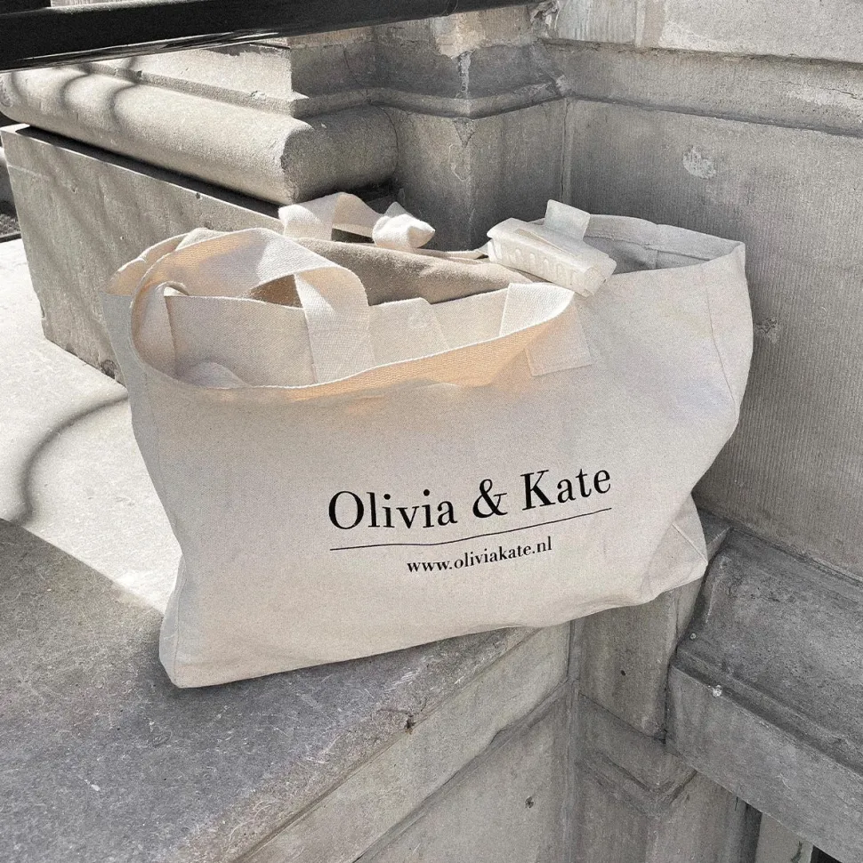 Olivia & Kate Beige Big Canvas-Bag New
