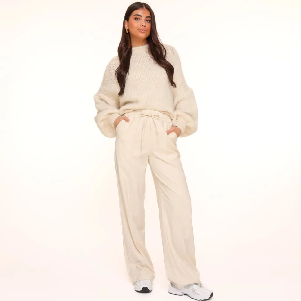 Olivia & Kate Beige Elastic Seams-Pants Clearance