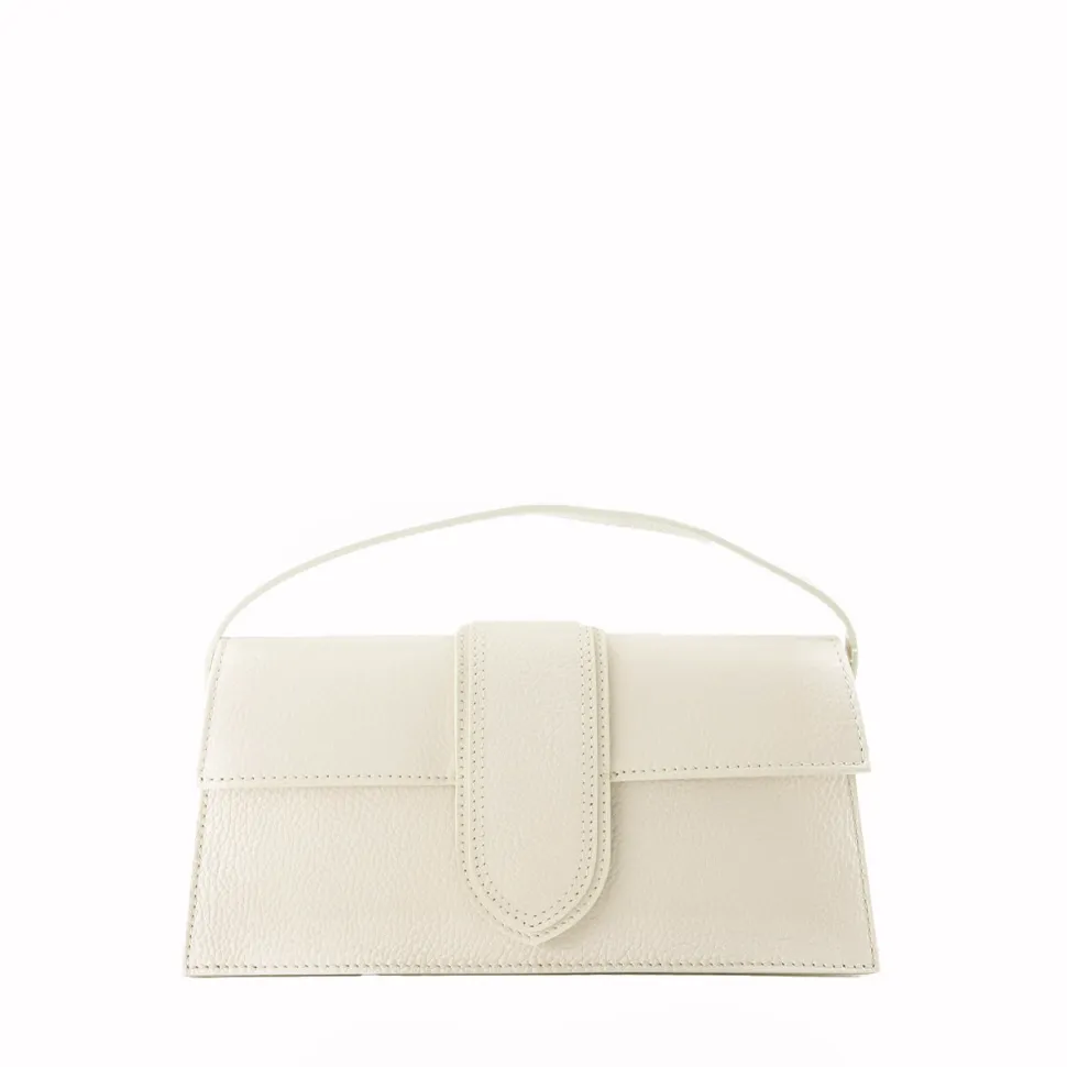 Olivia & Kate Beige Leather Horizontal-Bag Cheap
