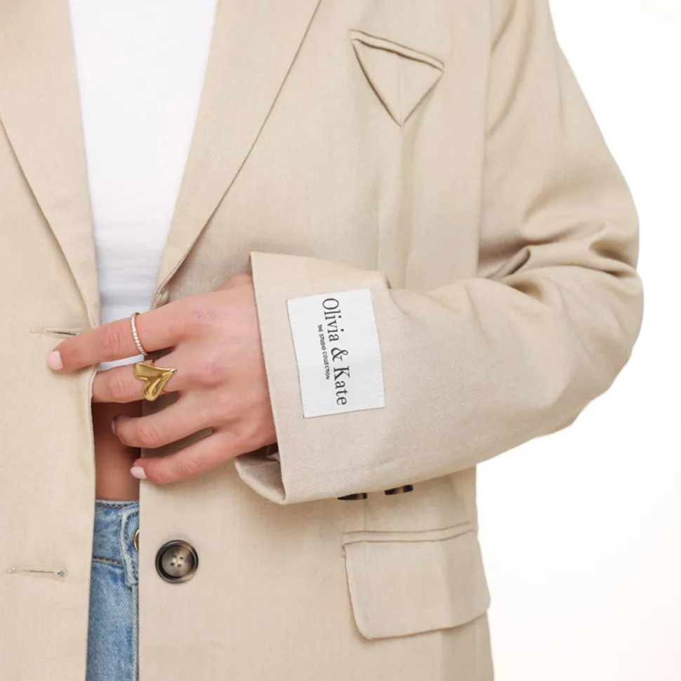 Olivia & Kate Beige Studio-Blazer Clearance
