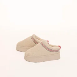 Olivia & Kate Beige Teddy Platform-Shoes New