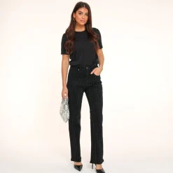Olivia & Kate Black Basic Ss-Tee Cheap