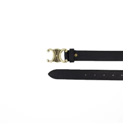 Olivia & Kate Black Detailed Gold Buckle-Belt Hot