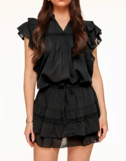 Olivia & Kate Black Details Ruffle-Skort Online