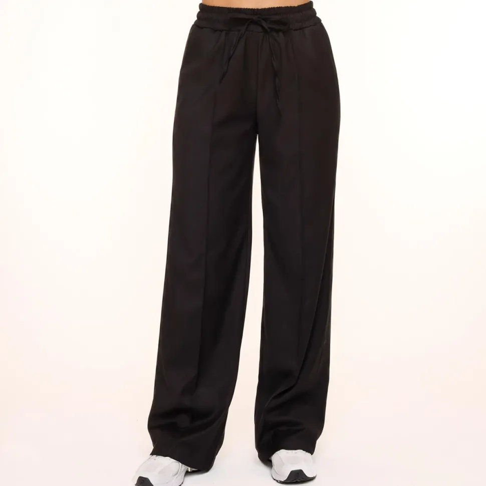 Olivia & Kate Black Elastic Seams-Pants Online