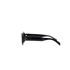 Olivia & Kate Black Oval-Sunglasses Discount