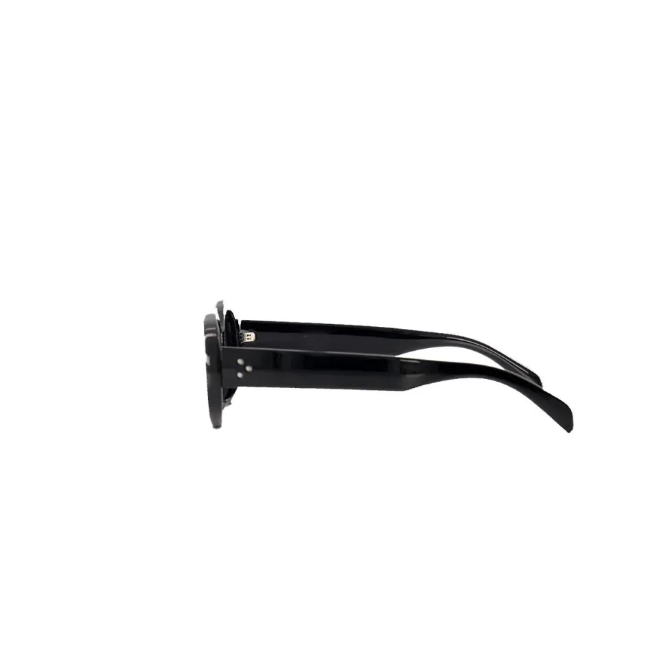 Olivia & Kate Black Oval-Sunglasses Discount
