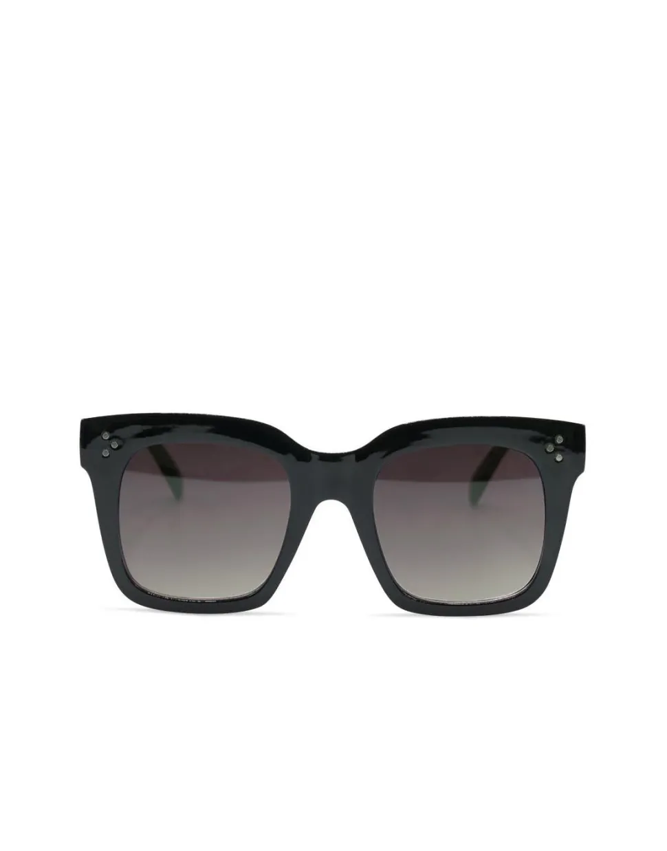 Olivia & Kate Black Square Classic-Sunglasses Hot