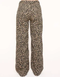 Olivia & Kate Brown Hearts Print-Jeans Shop