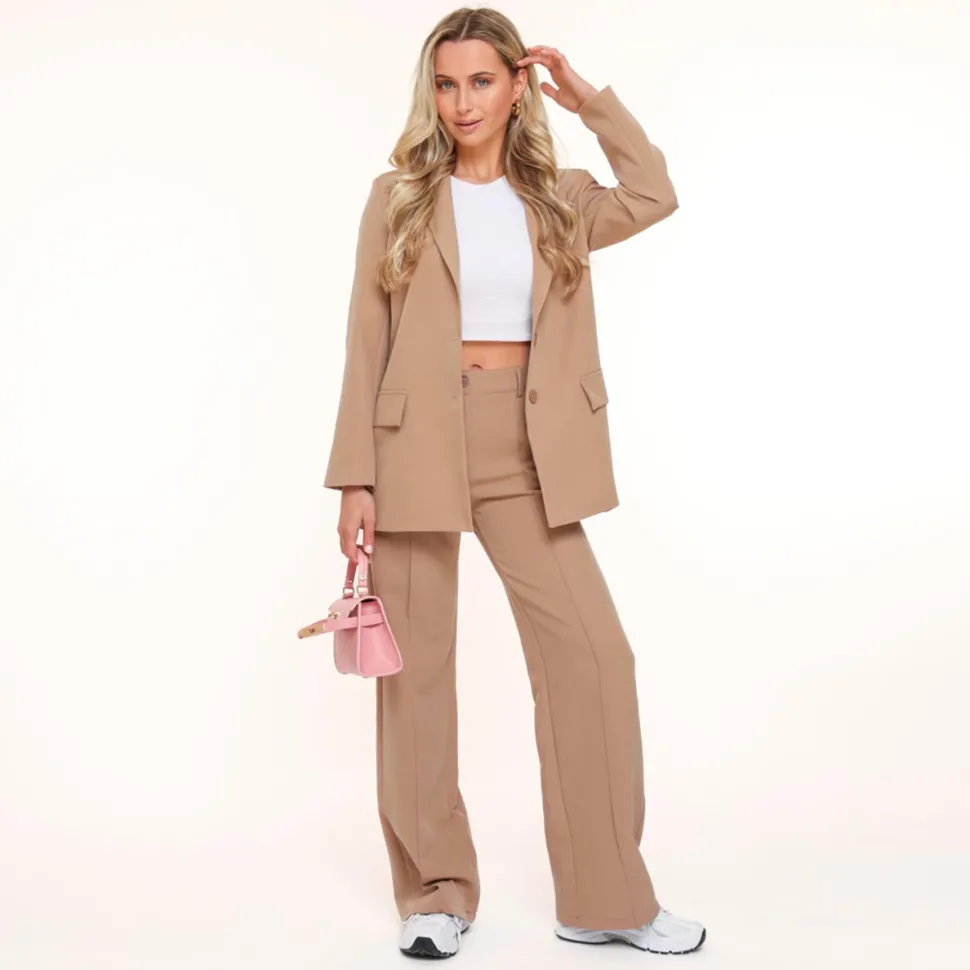 Olivia & Kate Camel Basic-Pantalon Sale