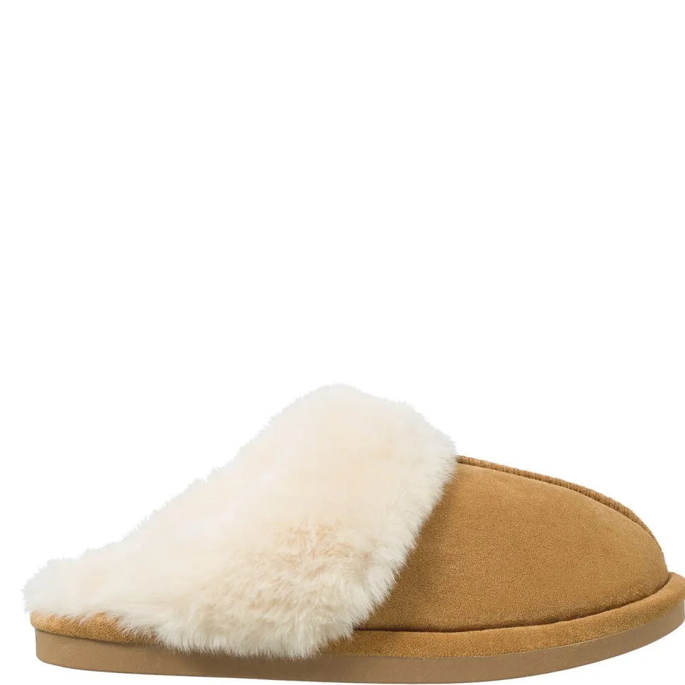 Olivia & Kate Camel Fluffy-Slippers Shop