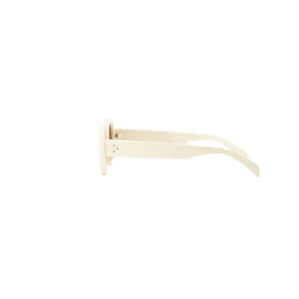 Olivia & Kate Creme Oval-Sunglasses Outlet