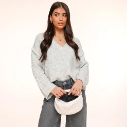 Olivia & Kate Dark Grey Wide Denim-Jeans Sale