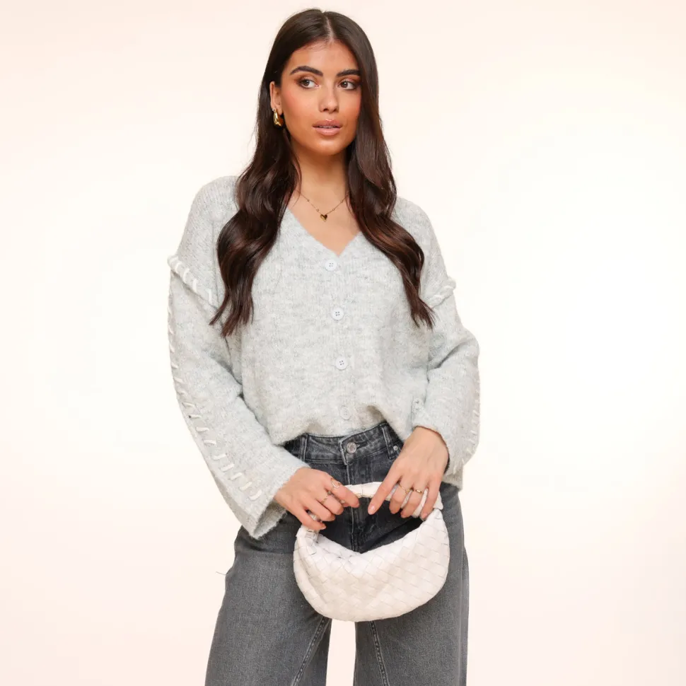 Olivia & Kate Dark Grey Wide Denim-Jeans Sale