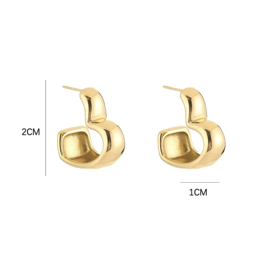 Olivia & Kate Gold Wide Open Heart-Earrings Discount