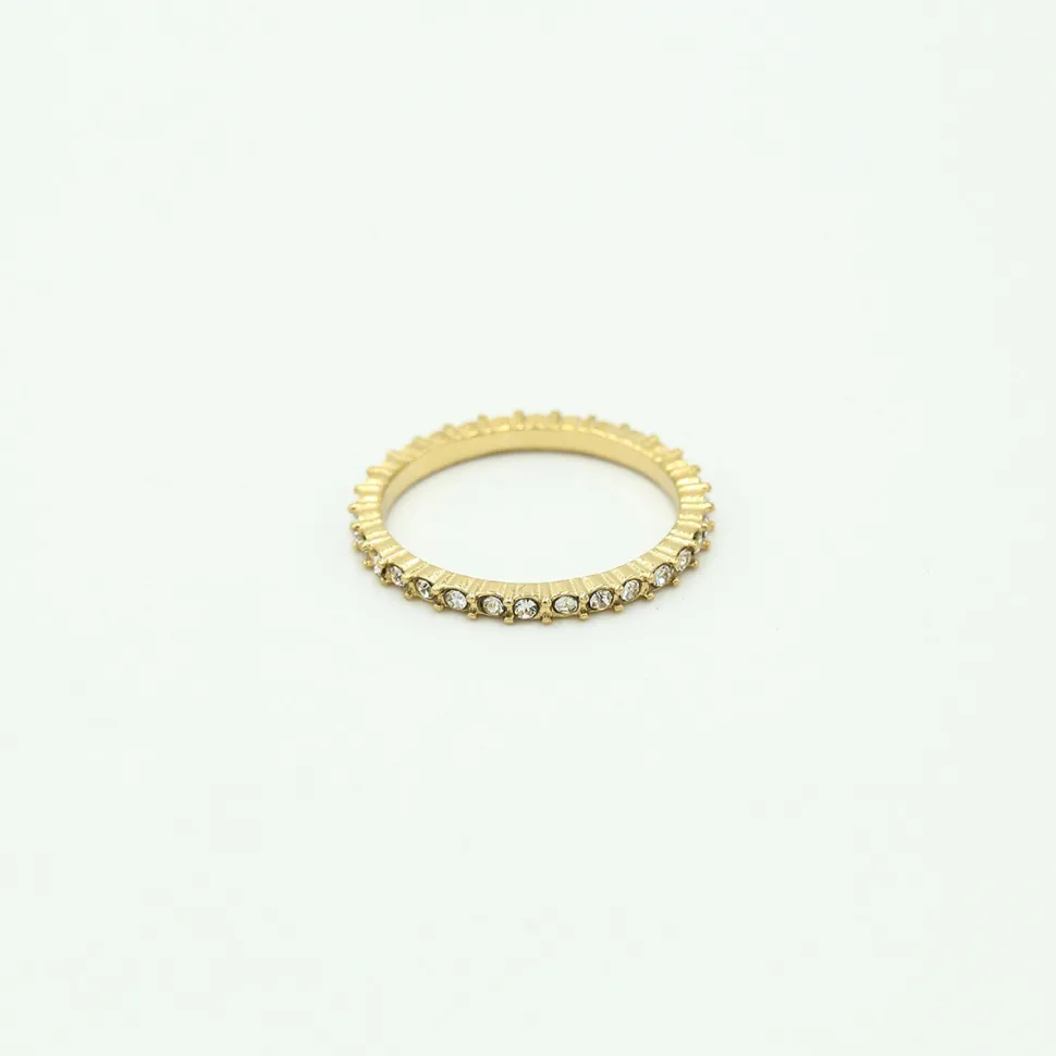 Olivia & Kate Golden Crystals-Ring Discount