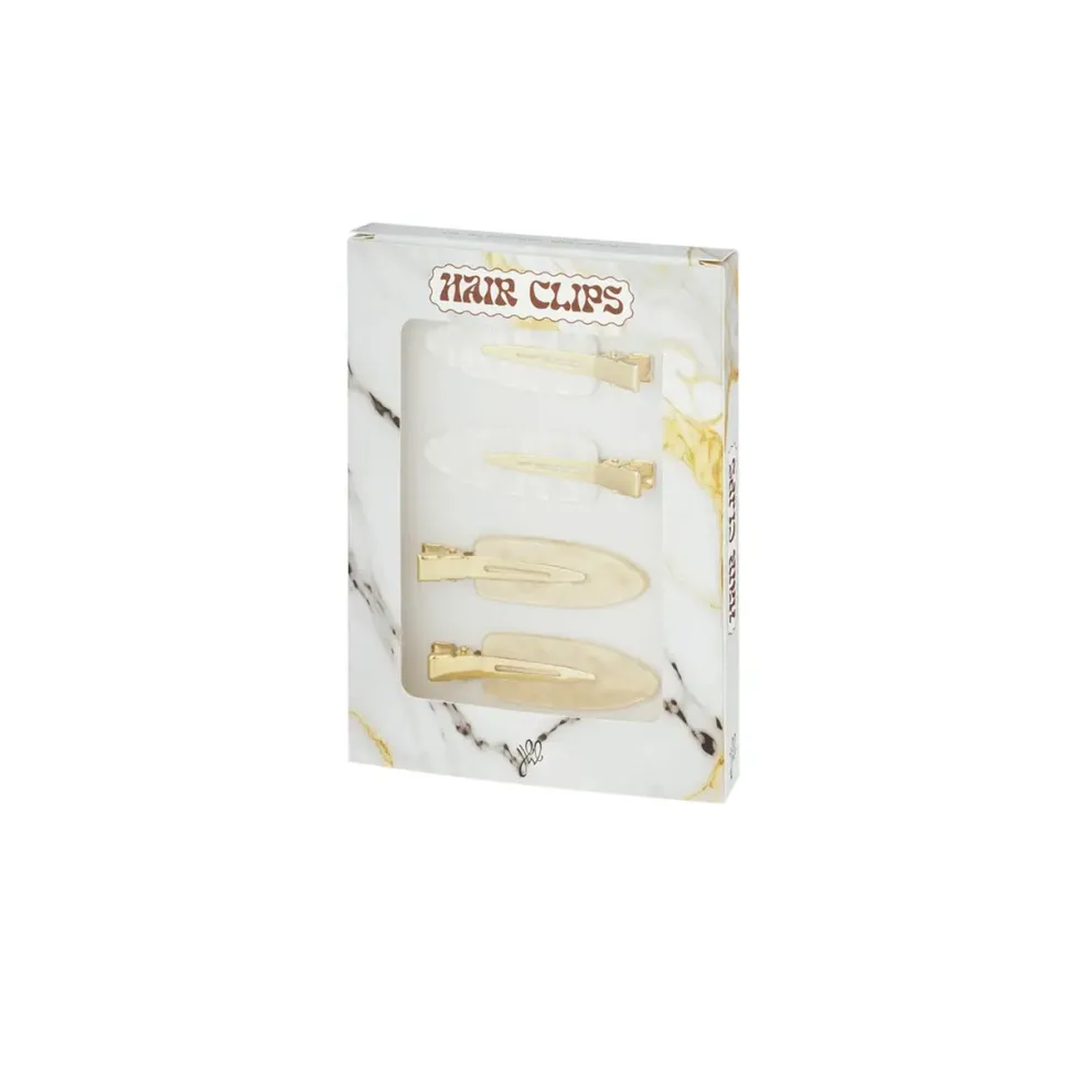 Olivia & Kate Golden Hair Clips-Set Cheap