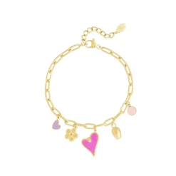 Olivia & Kate Golden Small Pendants Chain-Bracelet Best