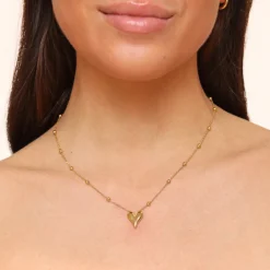 Olivia & Kate Golden Statement Hartjes-Ketting Hot