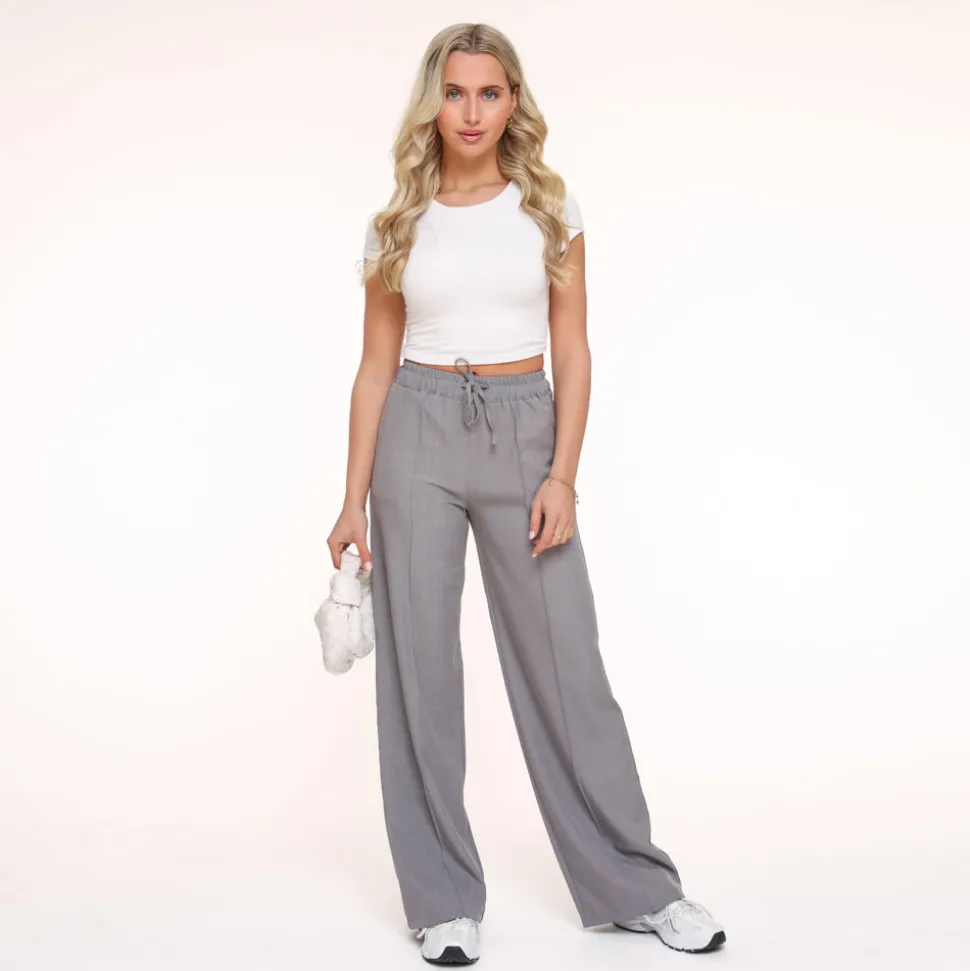 Olivia & Kate Grey Continuous Seams-Trouser Clearance