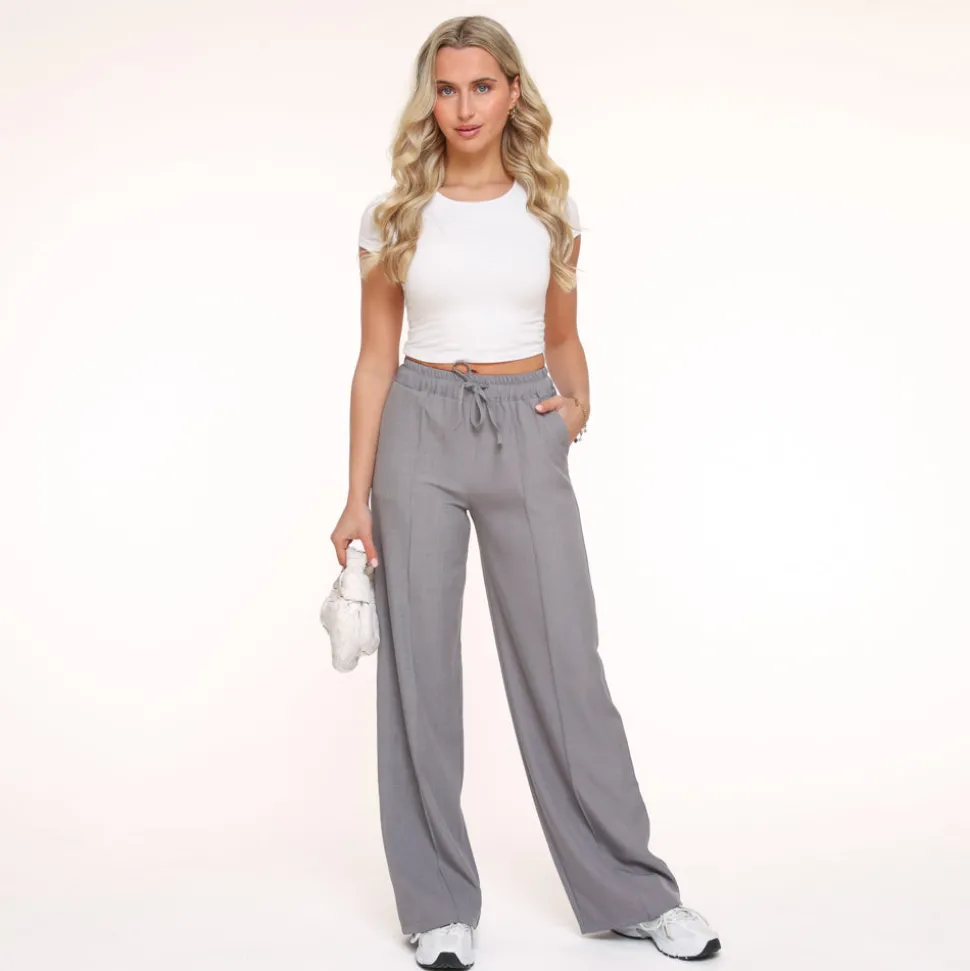 Olivia & Kate Grey Continuous Seams-Trouser Clearance