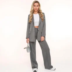 Olivia & Kate Grijze Basic-Pantalon Cheap