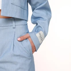 Olivia & Kate Jeans Blue Studio Cropped-Jacket Cheap