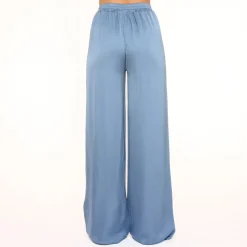 Olivia & Kate Jeans Blue Tall Satin-Pants Cheap