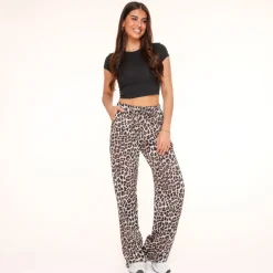Olivia & Kate Leopard Loose Fit-Pants Clearance