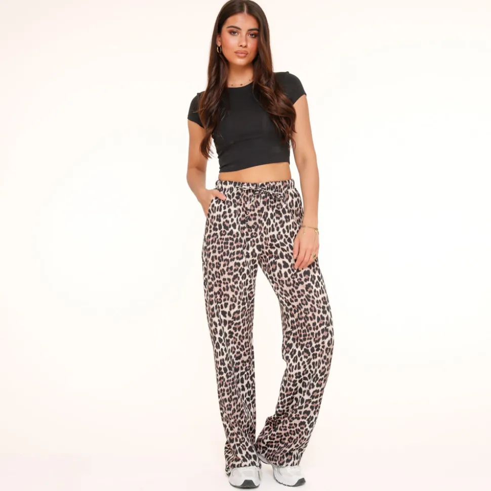 Olivia & Kate Leopard Loose Fit-Pants Clearance
