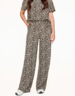 Olivia & Kate Leopard Pleated-Pants Cheap