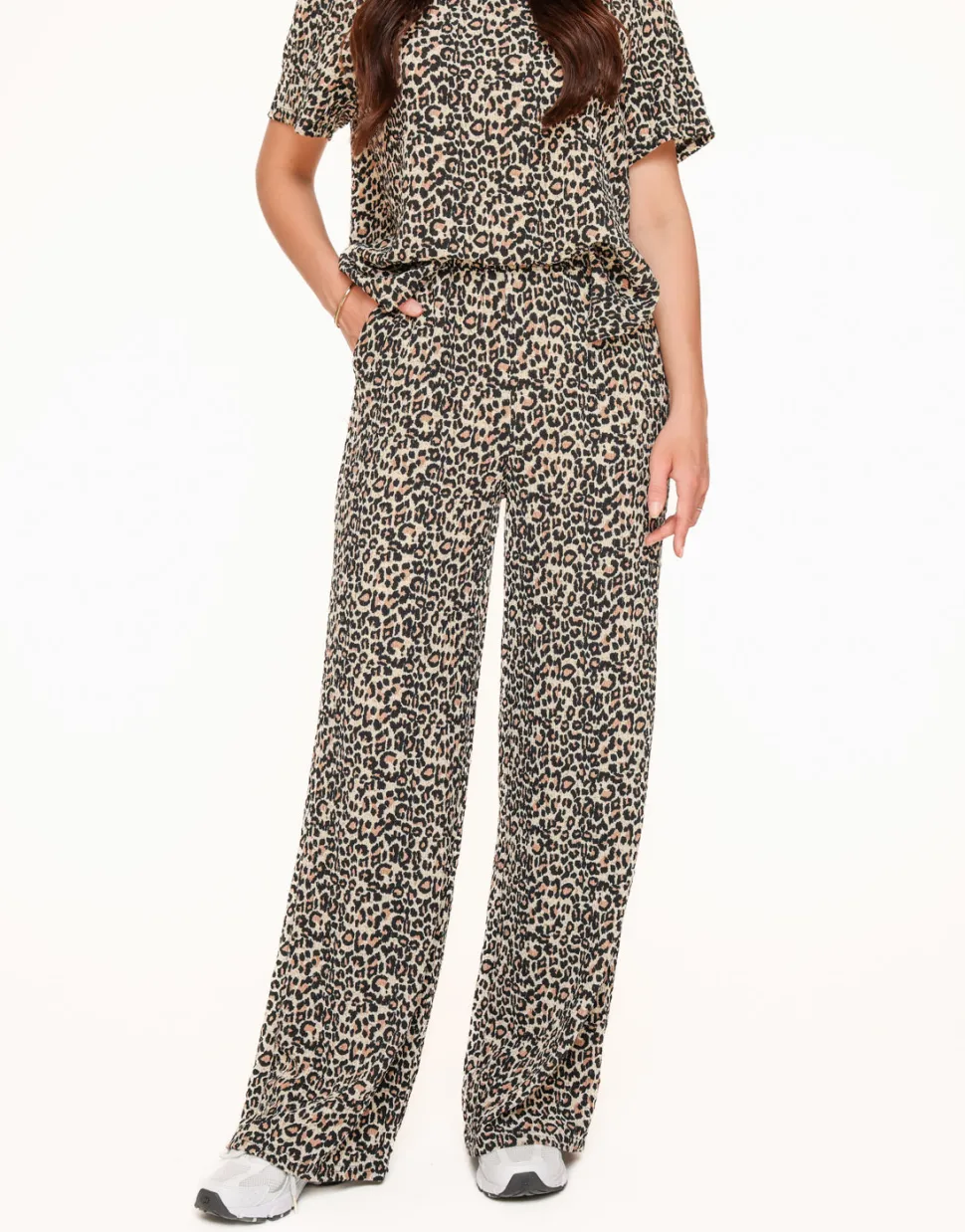 Olivia & Kate Leopard Pleated-Pants Cheap