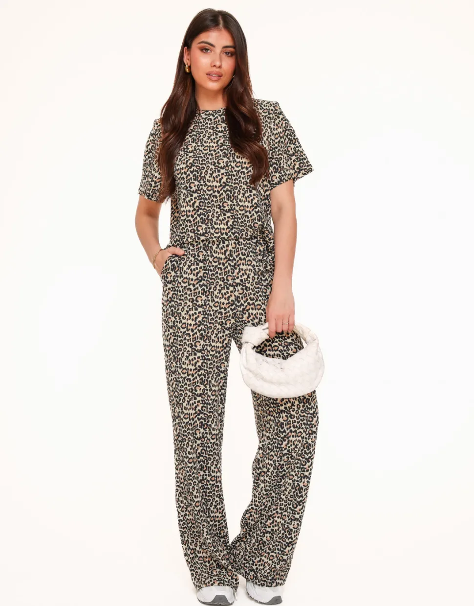 Olivia & Kate Leopard Pleated-Pants Cheap