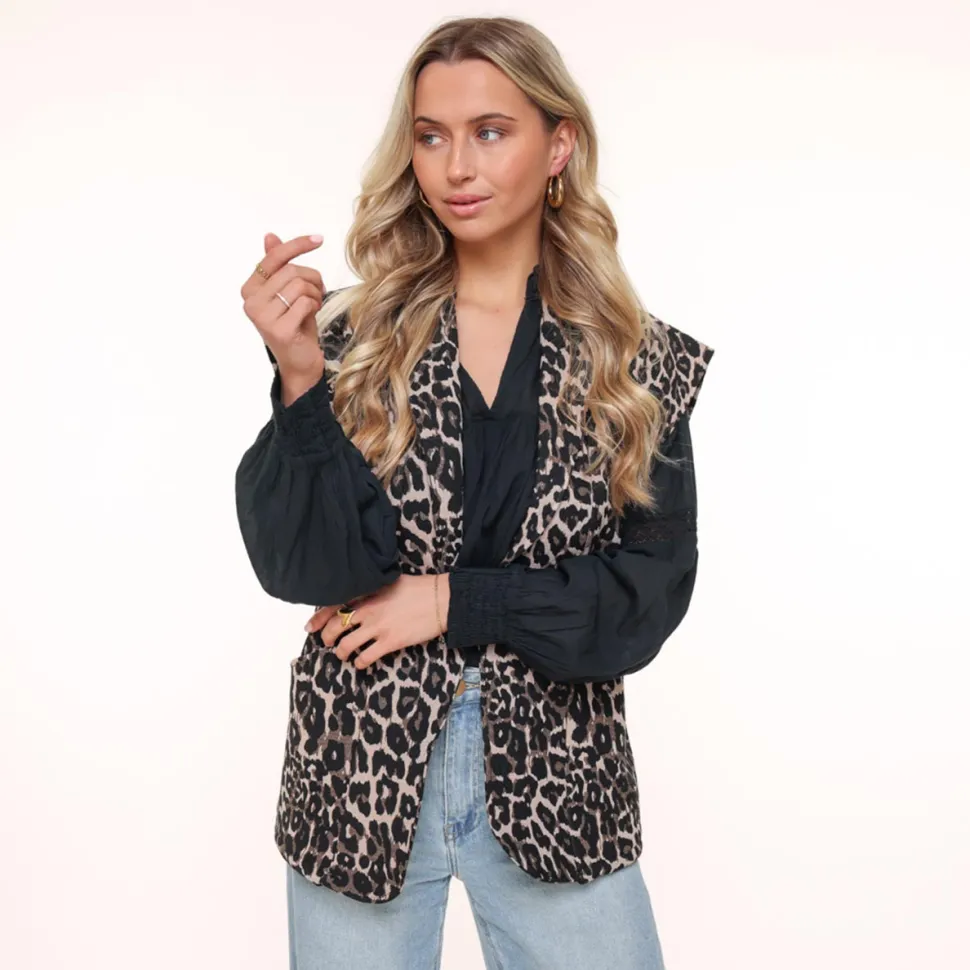 Olivia & Kate Leopard-Gilet Store