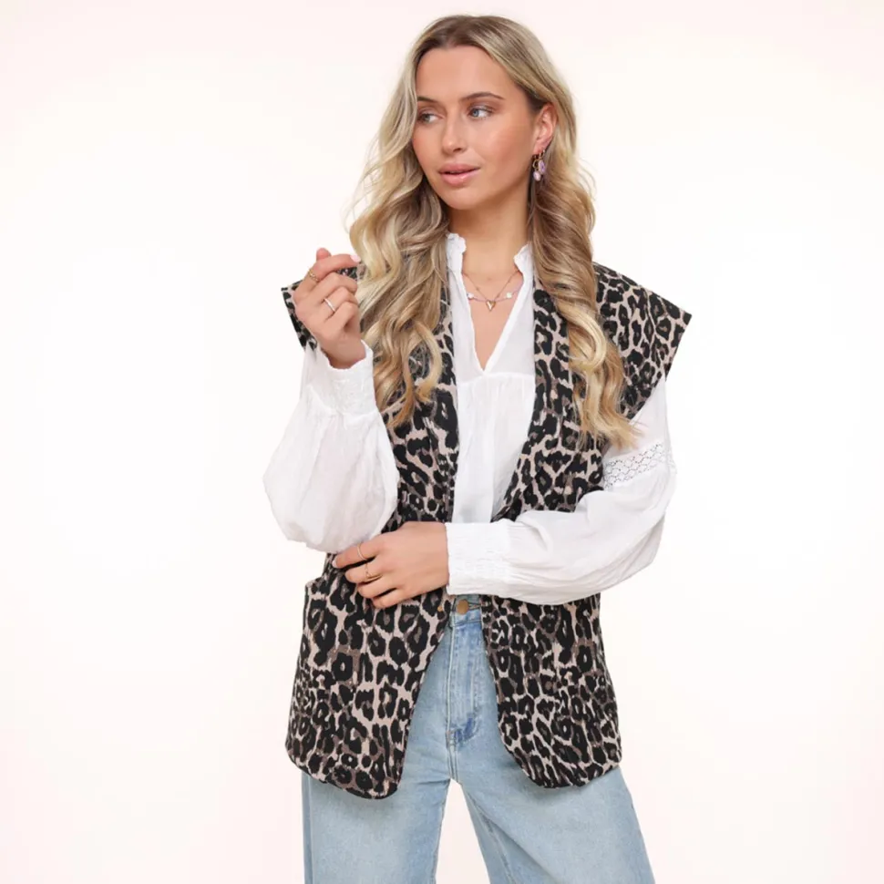 Olivia & Kate Leopard-Gilet Store