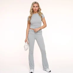 Olivia & Kate Light Grey Jogging Ss Petite-Top Discount