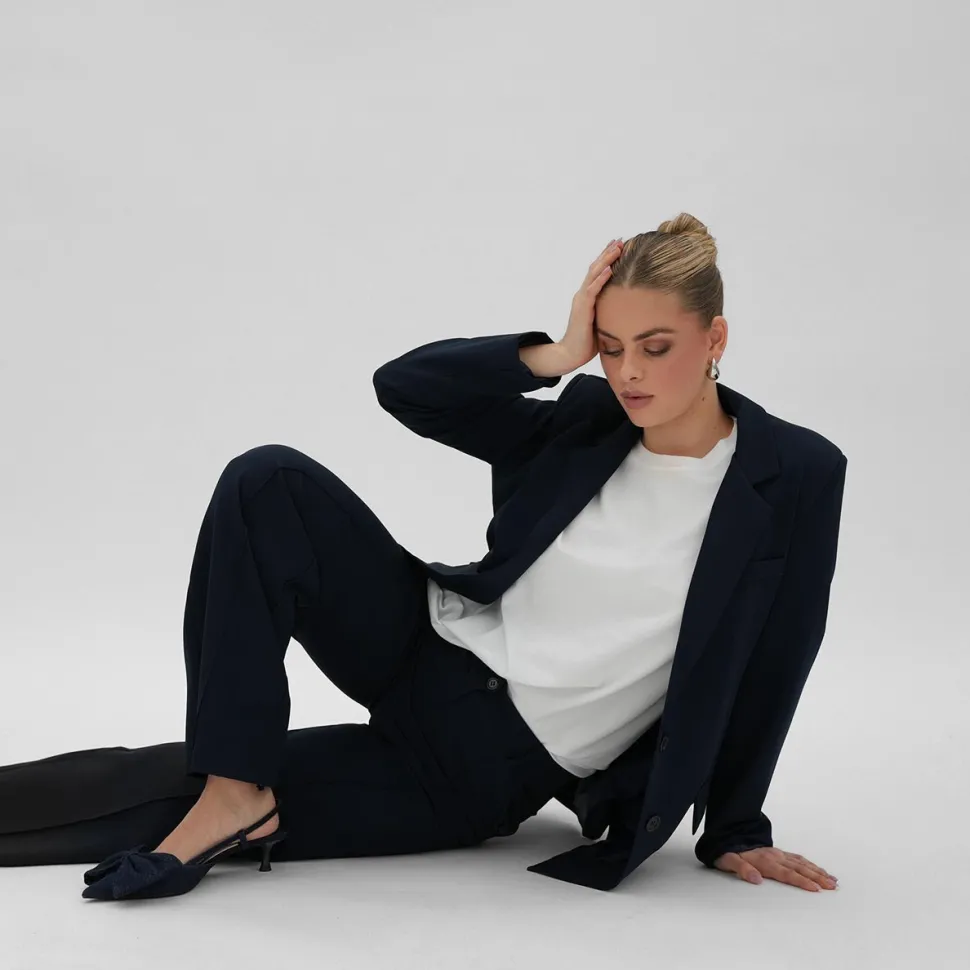 Olivia & Kate Navy Blue Basic-Pantalon New