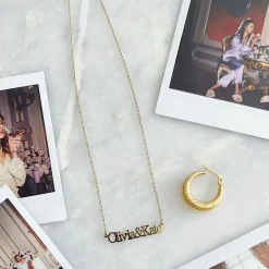 Olivia & Kate Golden-Necklace Best