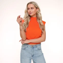 Olivia & Kate Orange Spencer-Top Outlet