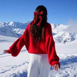 Olivia & Kate Red Wool Knitted-Sweater Discount