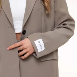 Olivia & Kate Taupe Studio Basic-Blazer Discount