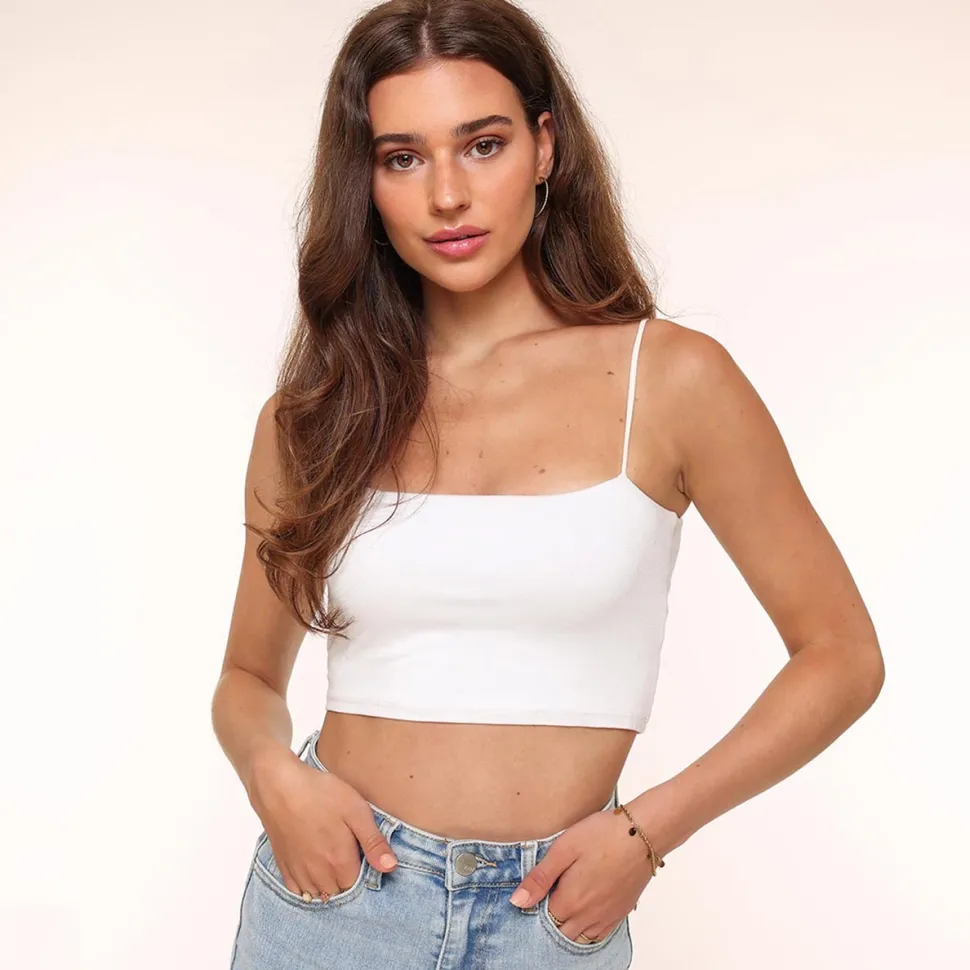 Olivia & Kate White Basic Bandeau-Top Cheap