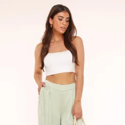Olivia & Kate White Basic Bandeau-Top Cheap
