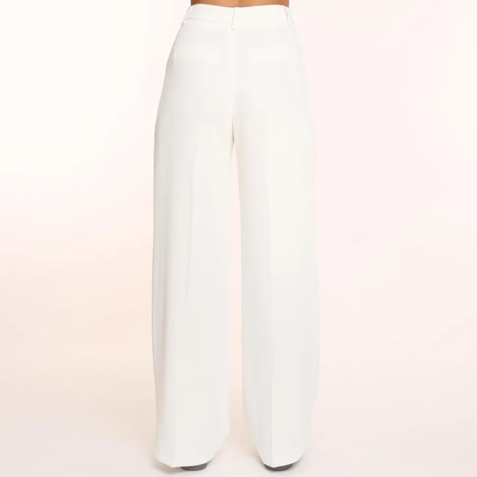 Olivia & Kate White Wide-Pantalon Store