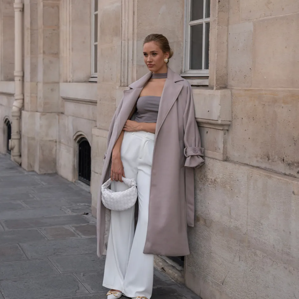 Olivia & Kate White Wide-Pantalon Store