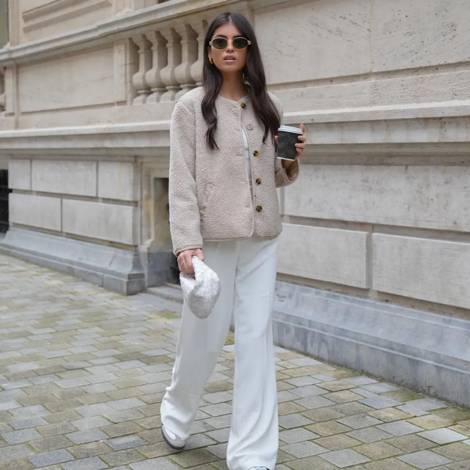 Olivia & Kate White Wide-Pantalon Store