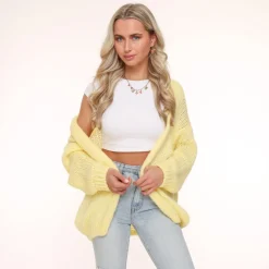 Olivia & Kate Yellow Wool-Cardigan Best