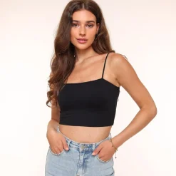 Olivia & Kate Zwarte Basic Bandeau-Top Best Sale